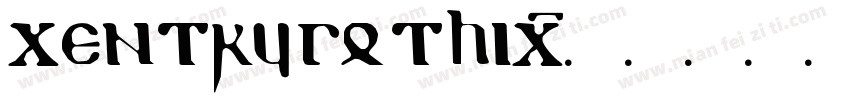 centry gothic字体转换